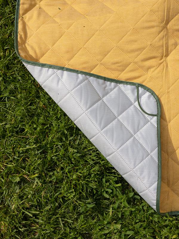 Плед для пикника и отдыха на пляже smart picnic, горчичный
