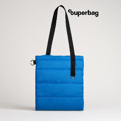 Шоппер Superbag Bubble, стёганый, с магнитной кнопкой