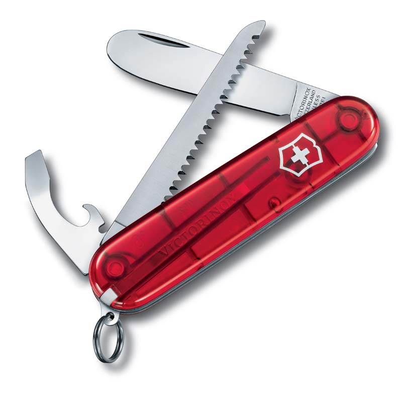 Нож перочинный VICTORINOX My First Victorinox, 84 мм, 9 функций, полупрозрачный