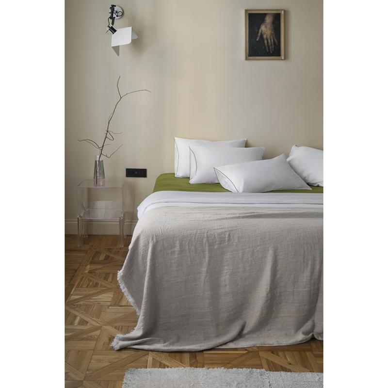Набор наволочек из сатина из коллекции meditation, olive, 50х70 см