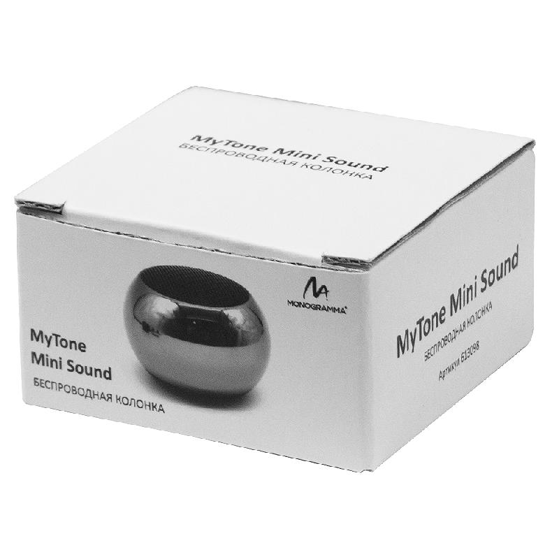 Колонка беспроводная  MyTone Mini Sound,  металлик