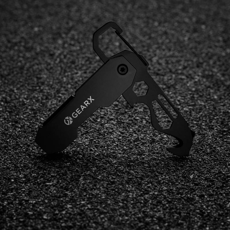 Мультитул GearX с карабином и открывалкой для посылок