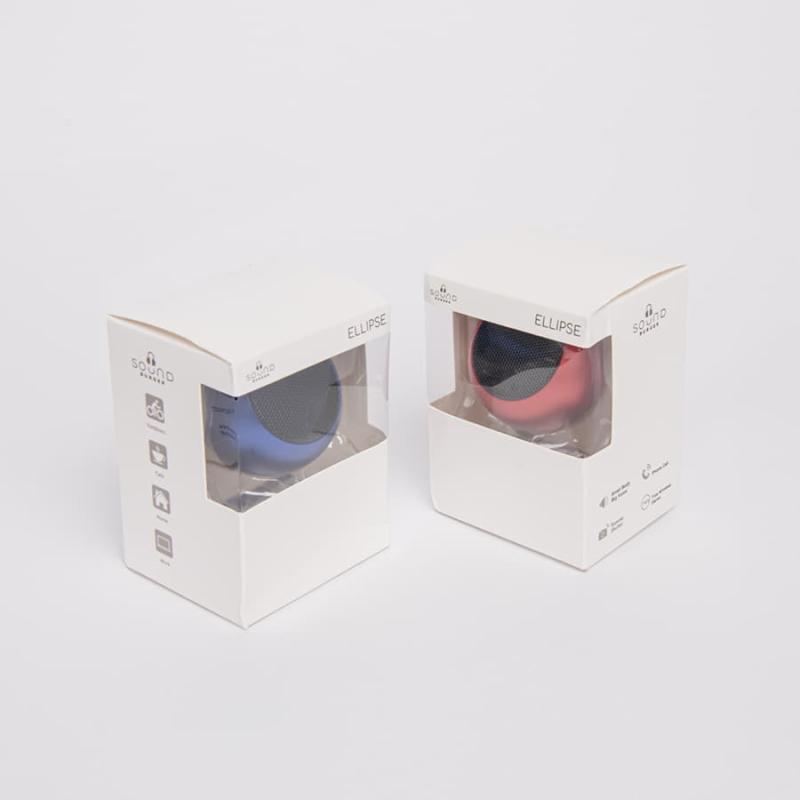 Портативная mini Bluetooth-колонка Sound Burger "Ellipse" серебро