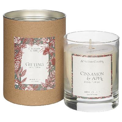 Свеча ароматическая gifting, cinnamon&apple (н), 40 ч