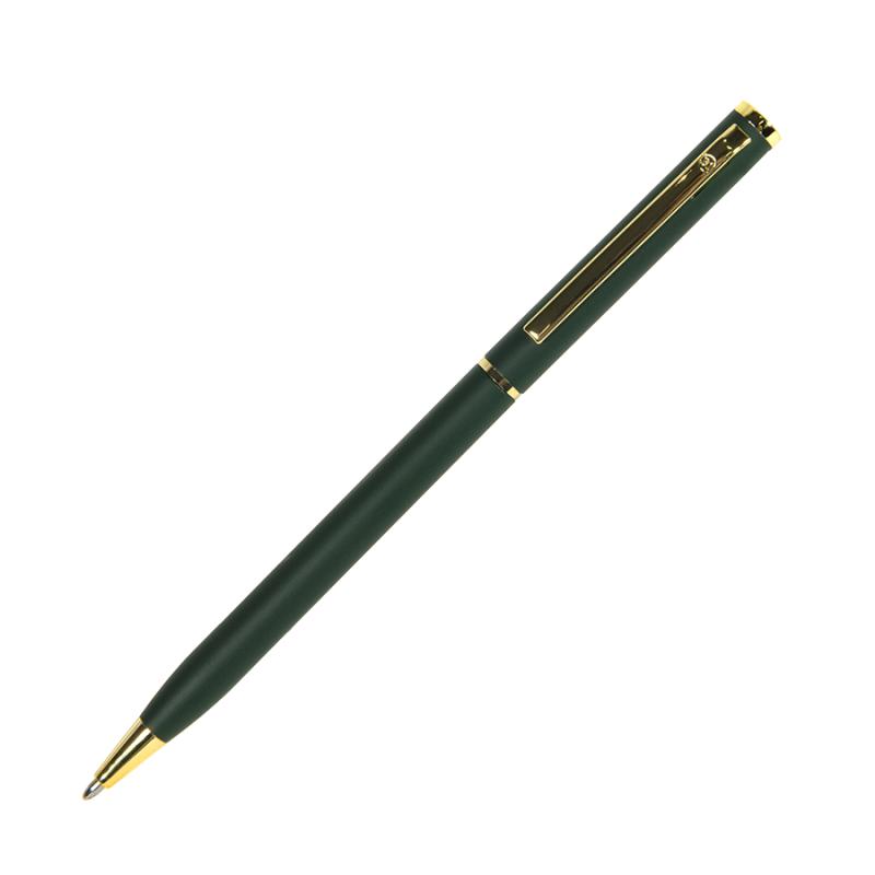 SLIM, ручка шариковая, белый/золотистый, металл