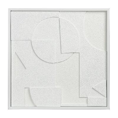 Панно декоративное с эффектом 3d minimalism, с белой рамой, 60х60 см