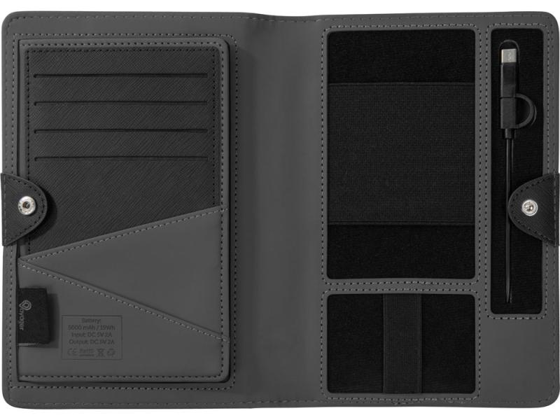 Органайзер с функцией беспроводной зарядки Manner, 5000 mAh