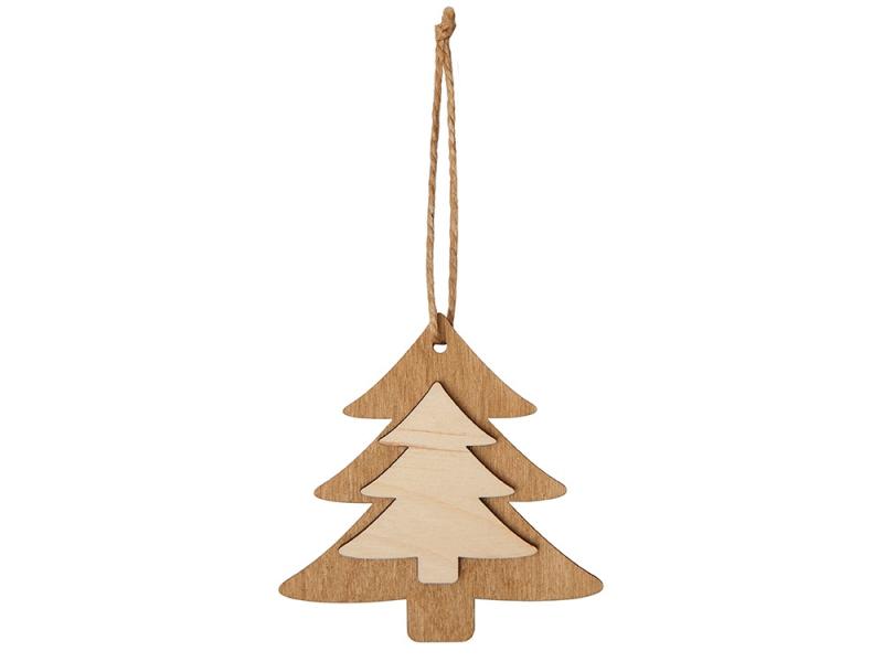 Деревянная подвеска на елку Firtree