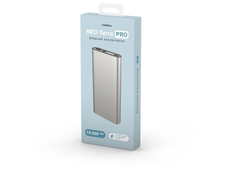 Внешний аккумулятор Terra Pro с QC/PD, 10000 mAh