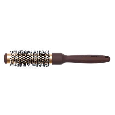 Брашинг Dewal Beauty серия "Молочный шоколад" с керамическим покрытием и ручкой Soft touch 25мм