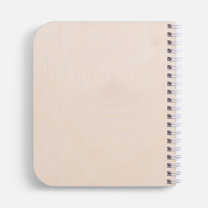 Блокнот на пружине Woodpad на заказ