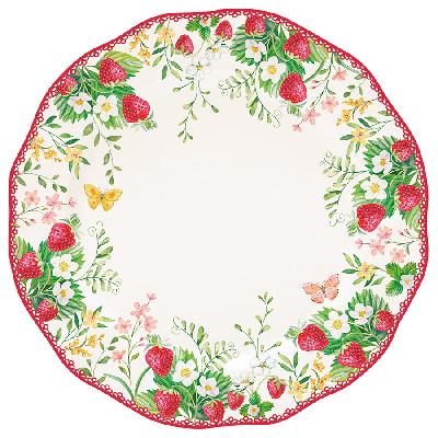Тарелка десертная jardin des fraises, D20 см