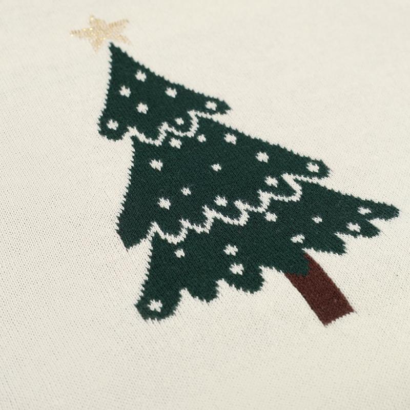 Плед из хлопка с новогодним рисунком christmas bows из коллекции new year essential, 130x180 см