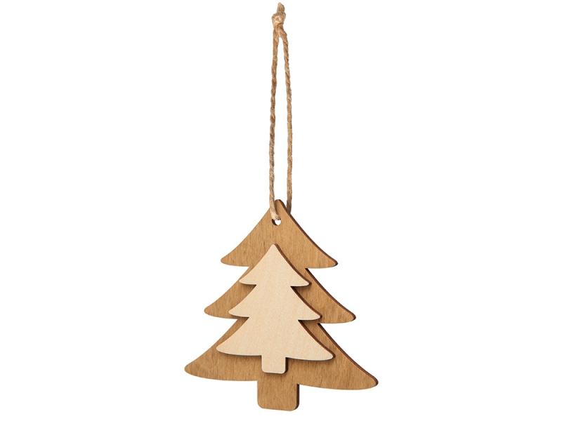 Деревянная подвеска на елку Firtree