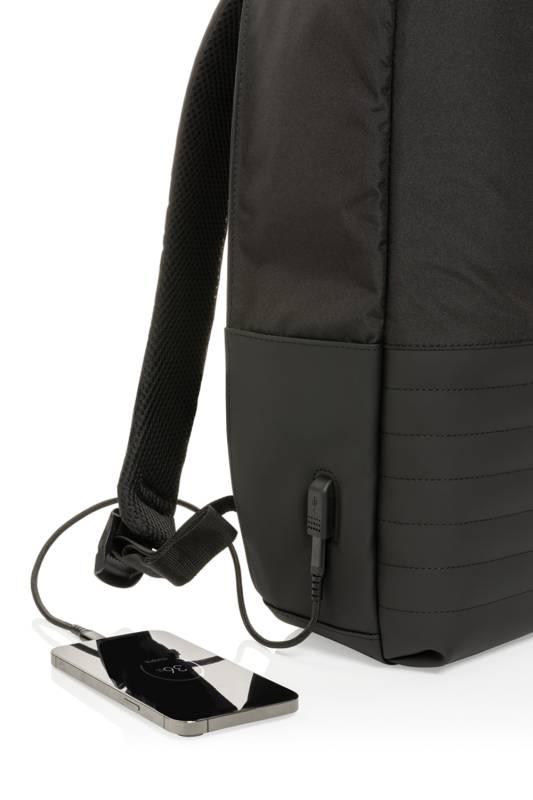 Антикражный рюкзак для ноутбука Swiss Peak с RFID-защитой из rPET AWARE™, 15,6’’