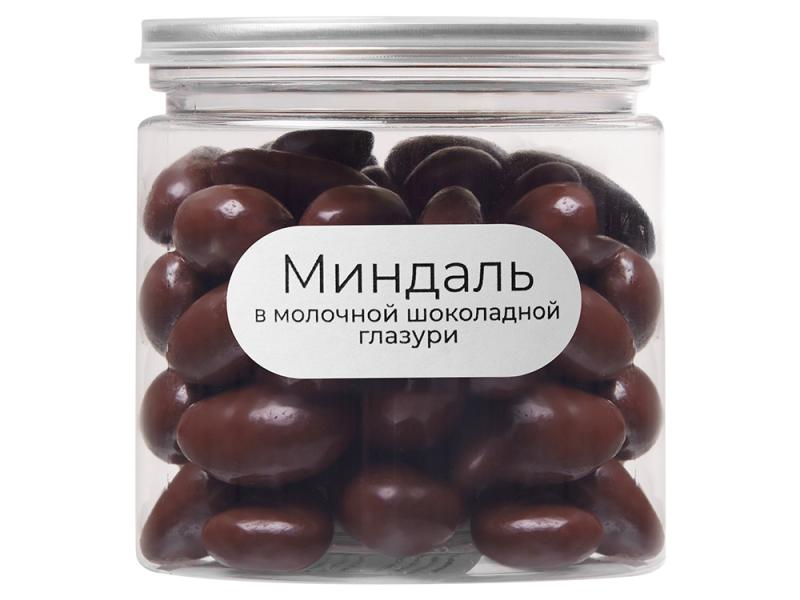 Миндаль в молочной шоколадной глазури Glazura, 140 гр