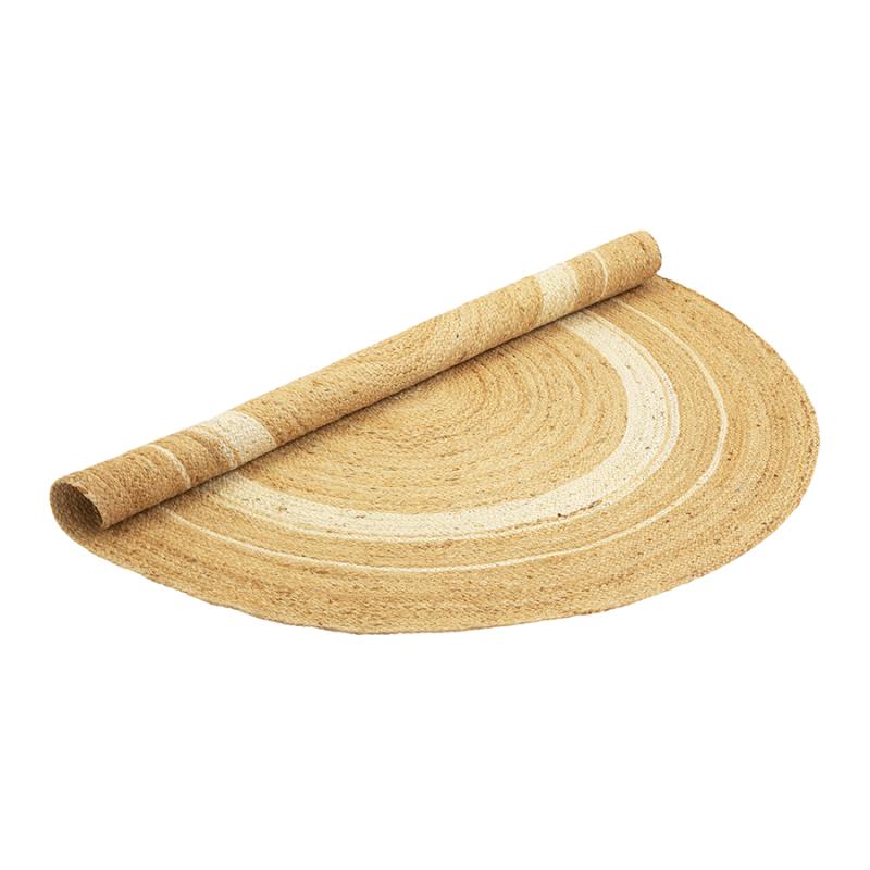 Ковер из джута круглый с вставками  из коллекции ethnic, 150см
