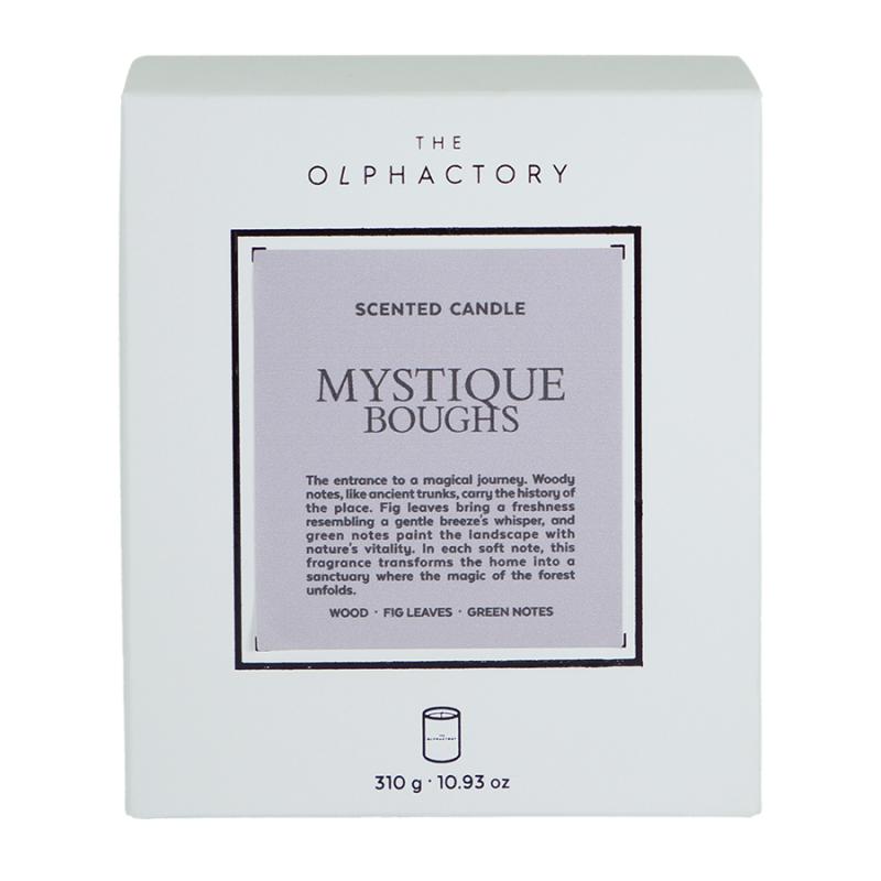 Свеча ароматическая the olphactory, white insignia, mystique boughs, 60 ч