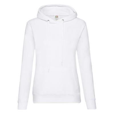 Толстовка "Lady Hooded Sweat ", белый_XL, 75% х/б, 25% п/э, 280 г/м2