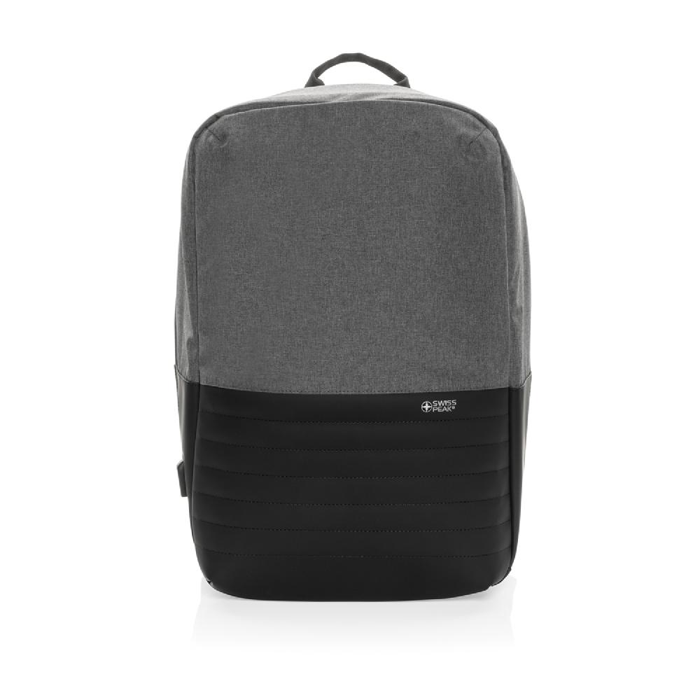Антикражный рюкзак для ноутбука Swiss Peak с RFID-защитой из rPET AWARE™, 15,6’’