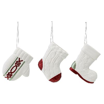 Набор ёлочных украшений warming tale из коллекции new year essential, 3 шт.