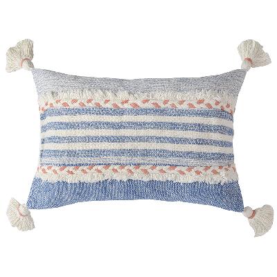 Чехол на подушку с кисточками и бахрамой из коллекции ethnic, 35х60 см