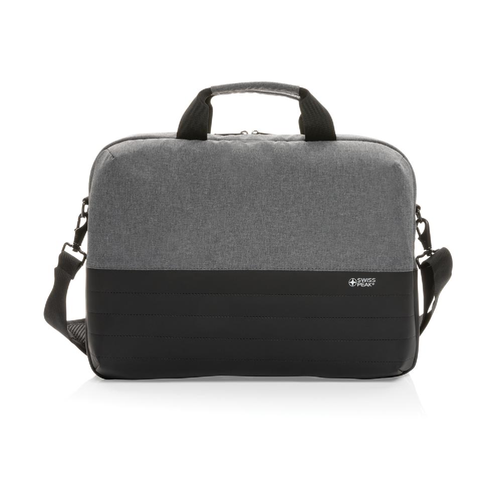 Сумка для ноутбука Swiss Peak с RFID-защитой из rPET AWARE™, 15,6’’