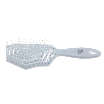 Щетка Dewal Beauty серия "Friendly", продувная, с нейлоновым штифтом, форма айсберг