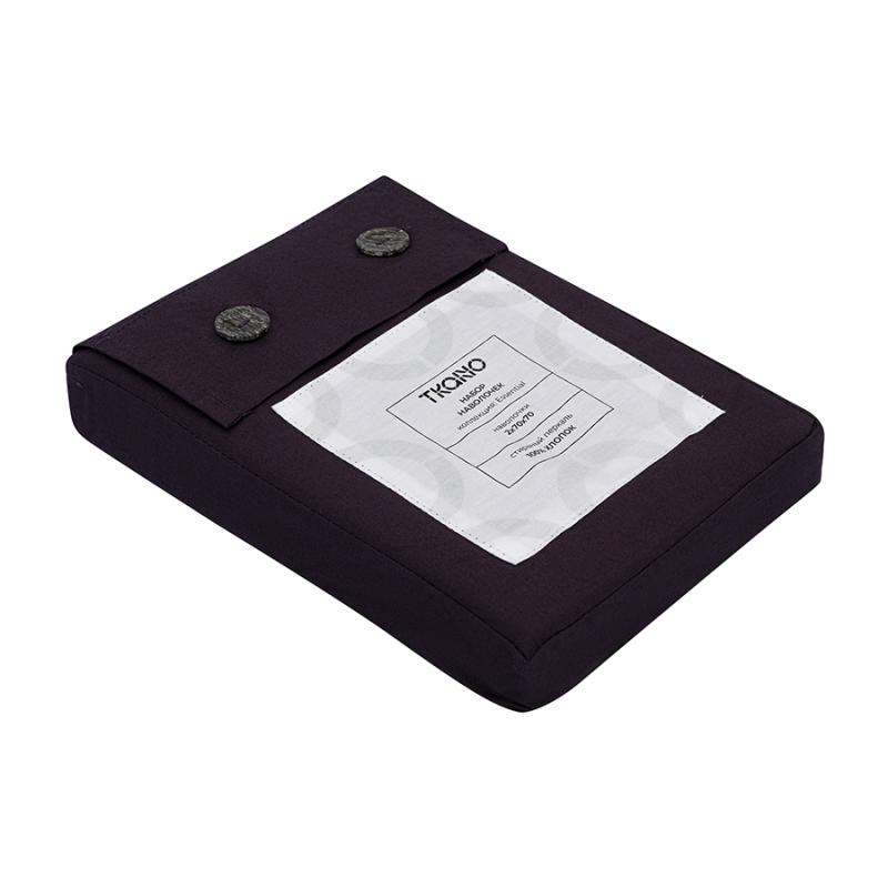 Набор наволочек из стираного перкаля ового цвета из коллекции essential, 70х70 см