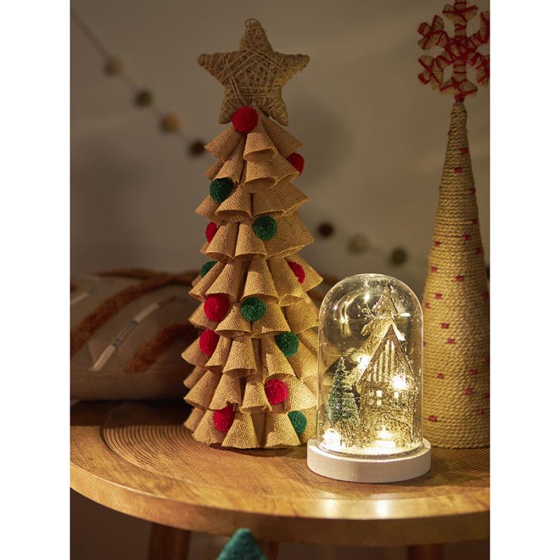 Декор новогодний classics из джута и гофрированного картона из коллекции new year essential, 41,5 см