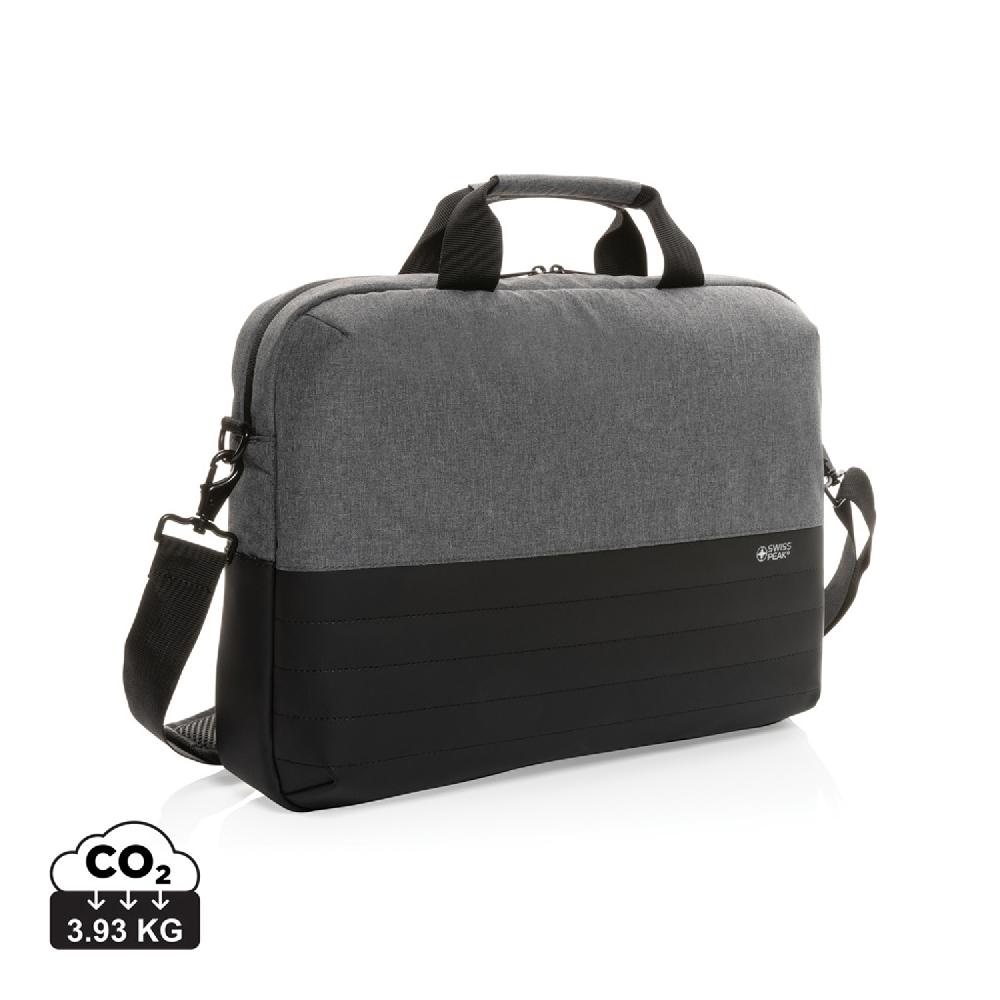 Сумка для ноутбука Swiss Peak с RFID-защитой из rPET AWARE™, 15,6’’