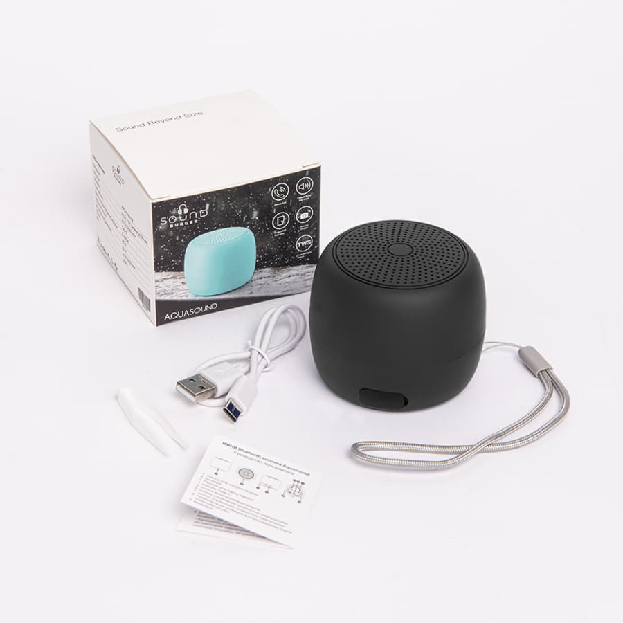 Портативная mini Bluetooth-колонка Sound Burger "Aquasound" серый
