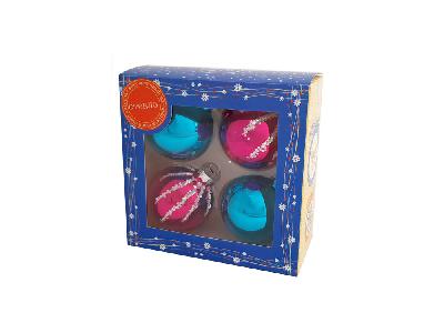 Набор ёлочных шаров Узоры