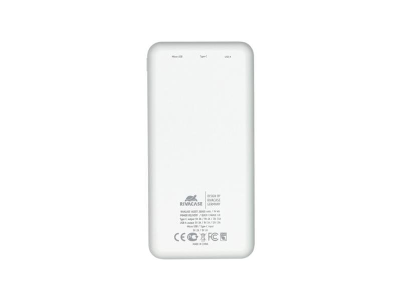 Внешний аккумулятор с быстрой зарядкой  VA2571, 20000 mAh