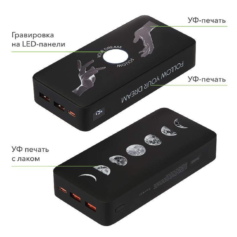 Внешний аккумулятор с подсветкой Ancor PD Plus 20000 mAh