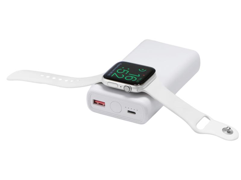 Внешний беспроводной аккумулятор 2-в-1 с функцией зарядки Apple Watch, QC/PD AtomIQ, 10000 мАч
