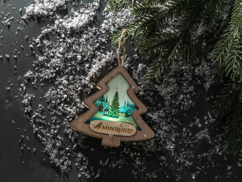 Новогодняя подвеска с подсветкой Ёлочка