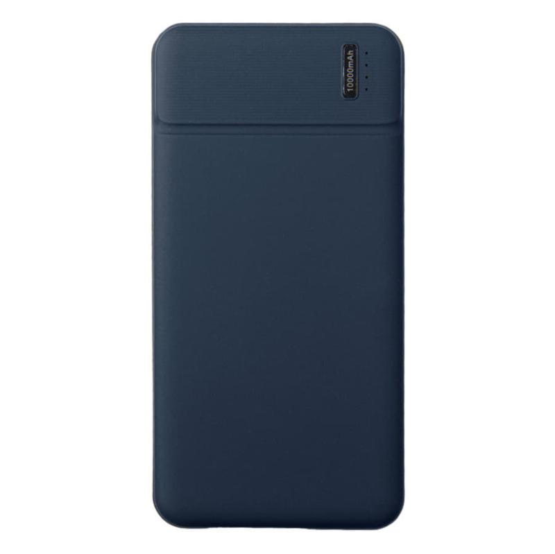 Универсальный аккумулятор Flash 10 (10000 мАч) с подсветкой и soft touch,синий,13,7х6,87х1,55 мм