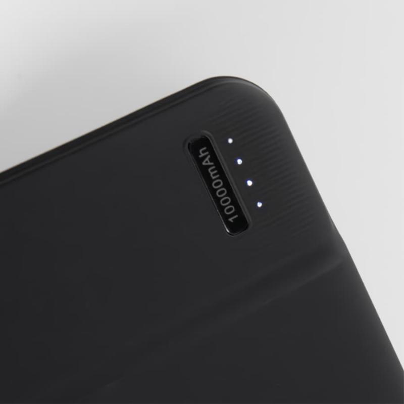 Универсальный аккумулятор Flash 10 (10000 мАч) с подсветкой и soft touch,синий,13,7х6,87х1,55 мм