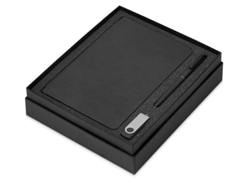 Подарочный набор Notepeno с блокнотом А5, флешкой и ручкой