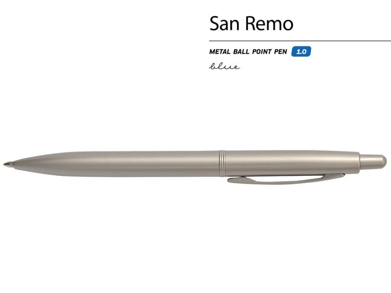 Ручка металлическая шариковая San Remo