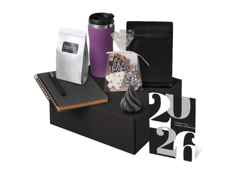 Подарочный набор Re:Charge с термокружкой, кофе и блокнотом