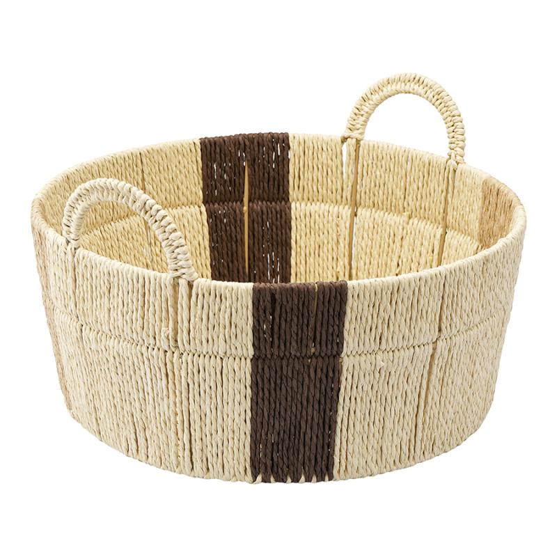 Корзина плетеная круглая bodhran chocolate из коллекции ethnic, размер s