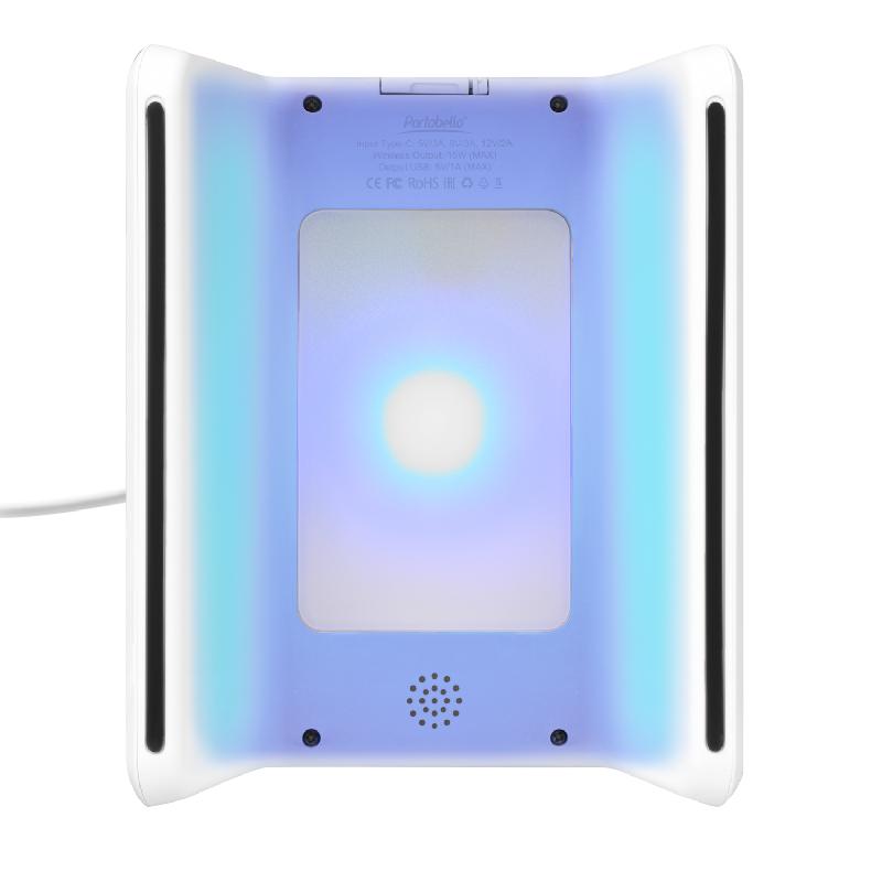 Зарядная станция с часами 15W Flame