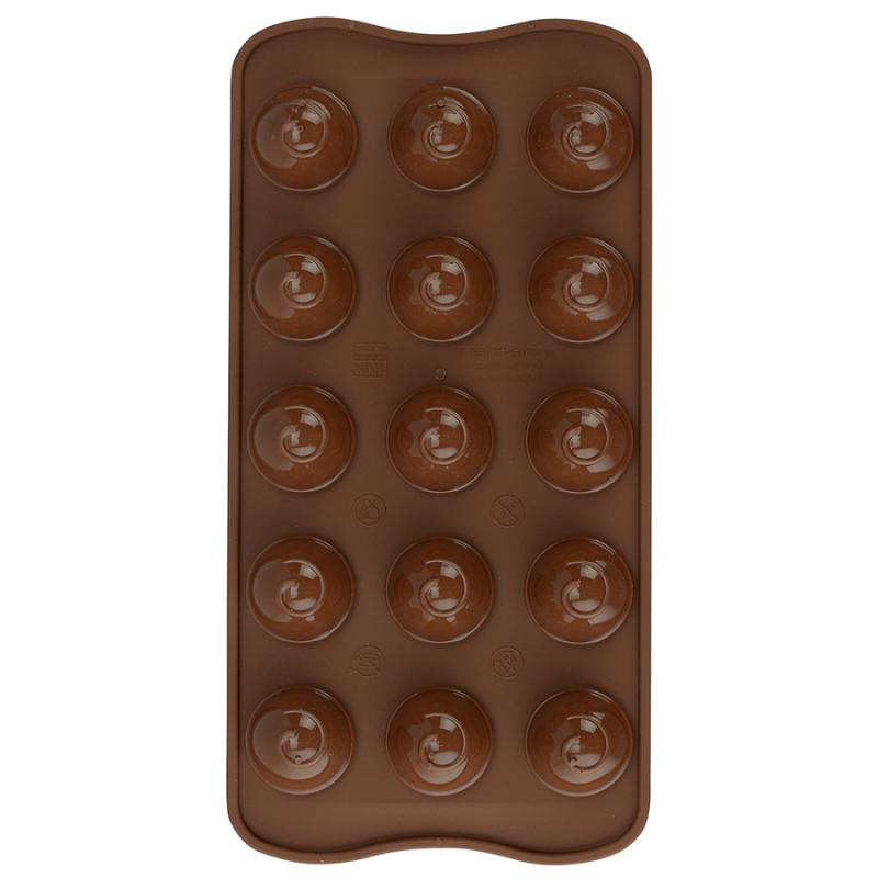 Форма для приготовления конфет choco spiral силикон
