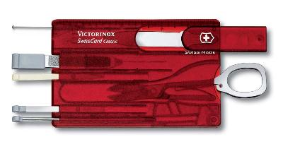 Швейцарская карточка VICTORINOX SwissCard Classic, 10 функций, полупрозрачная