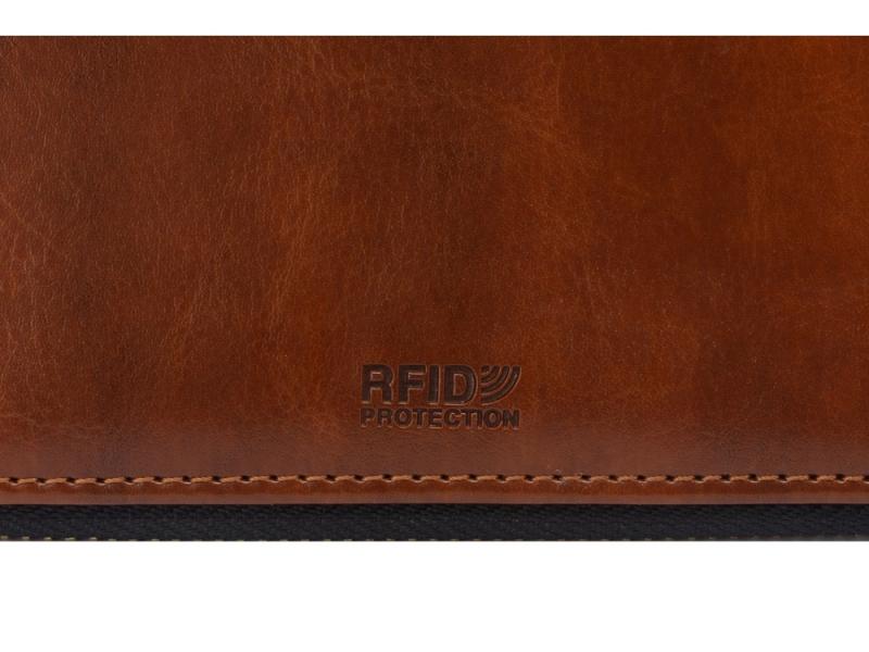 Бизнес-блокнот на молнии А5 Fabrizio с RFID защитой и ручкой
