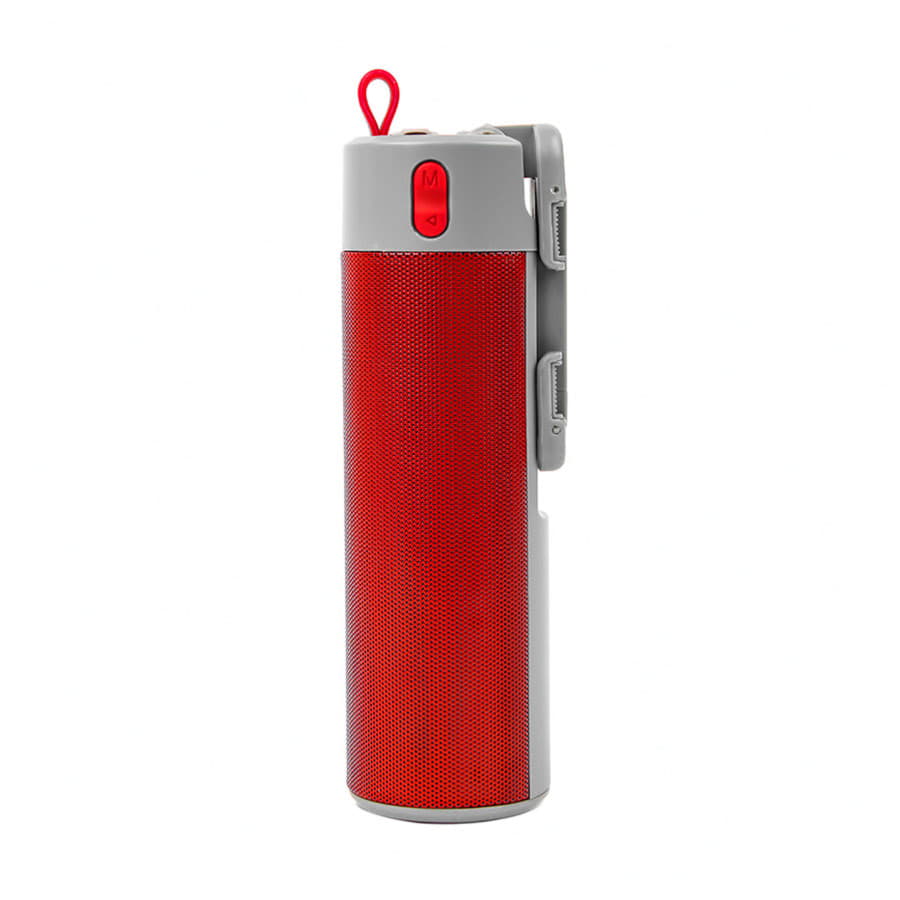 Bluetooth колонка с зарядным устройством(2000mAh) и моноподом "Turbo Tube",белый с серым,18х5,5х5,3с