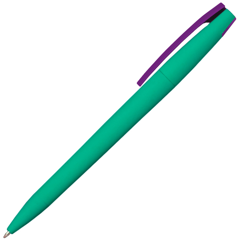 Ручка шариковая, пластиковая софт-тач, Zorro Color Mix