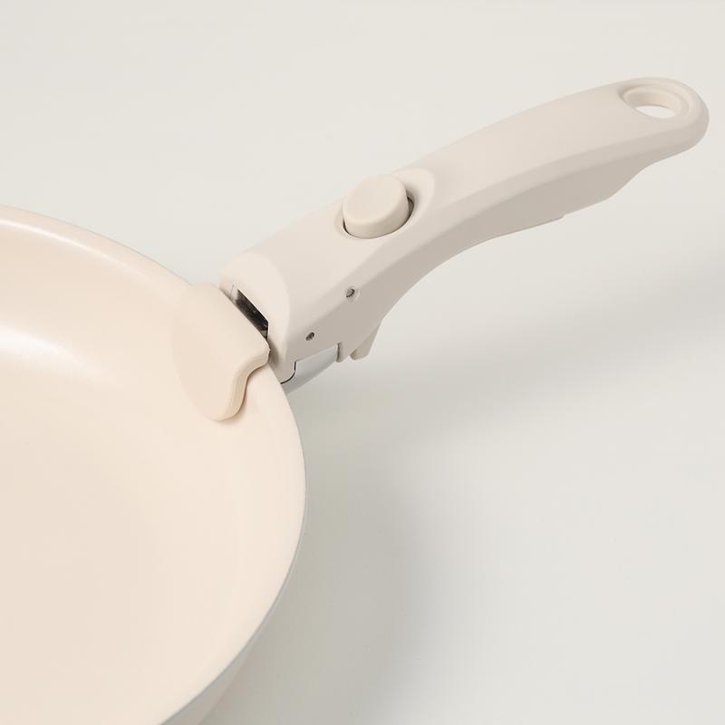 Сковорода с крышкой и съемной ручкой smart ceramic, D20 см